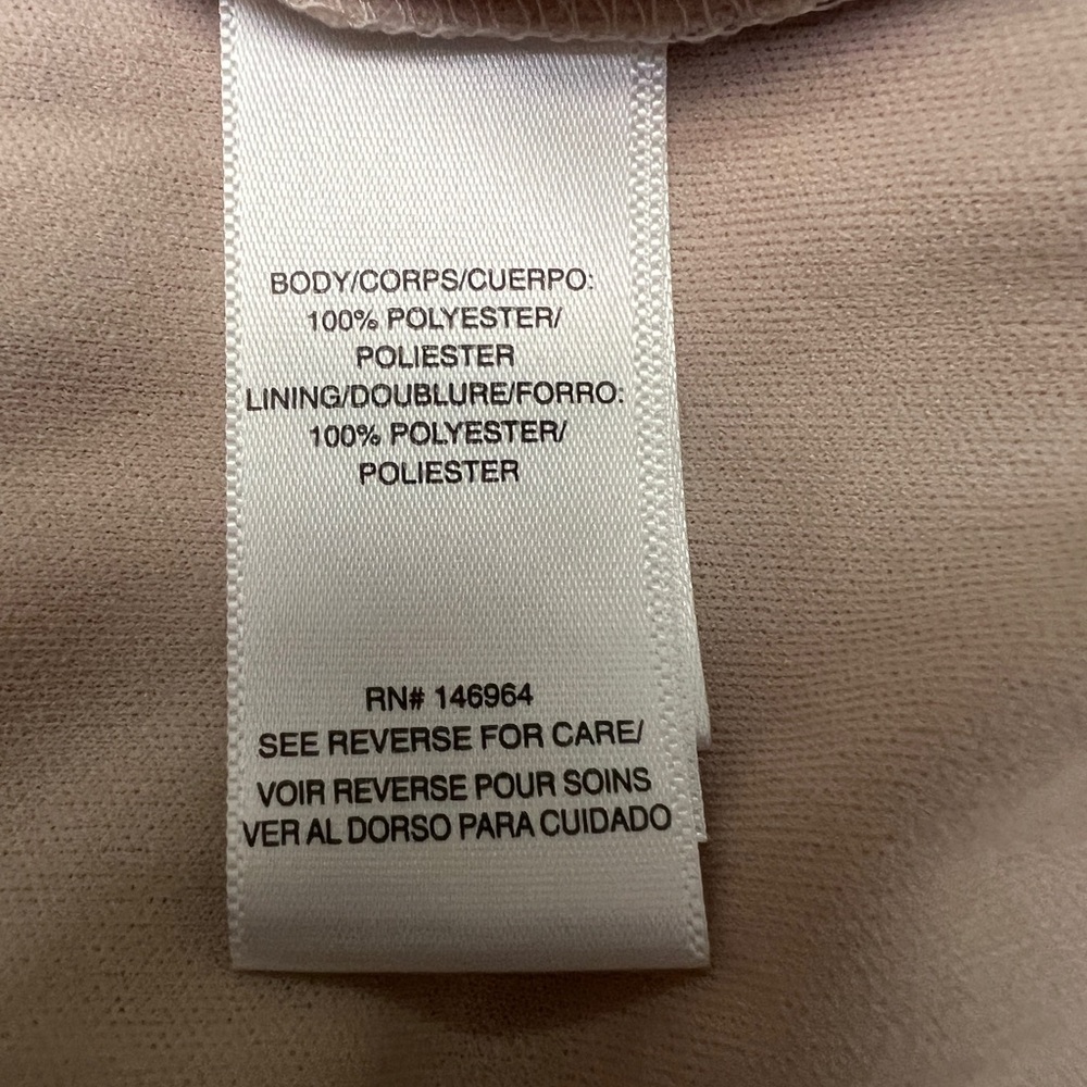 Julia Jordan floral belted dress - size 16 - cream/pink/green - Picture 6 of 12
